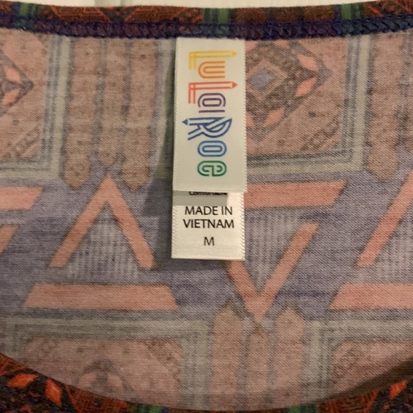 Lularoe patterned shirt, size medium - Picture 2 of 2